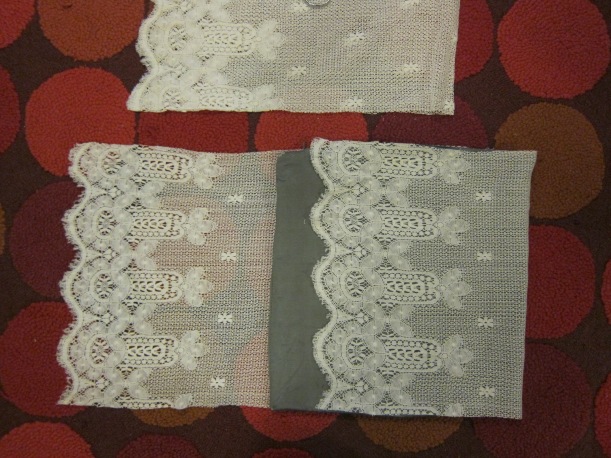 Quick Craft -- Lace Curtains to Pillowcase