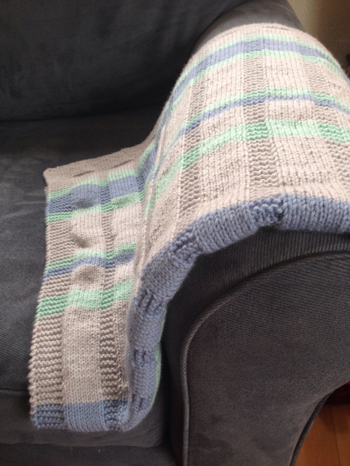 Simple Striped Baby Blanket — Free Pattern | Alaska Knit Nat