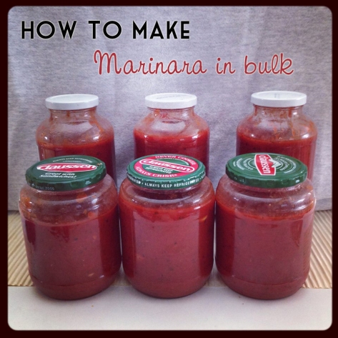 How to Make Marinara Sauce in Bulk