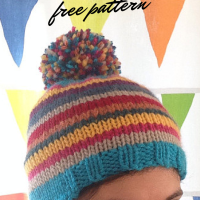 Rainbow Pippi Hat -- A Free Pattern