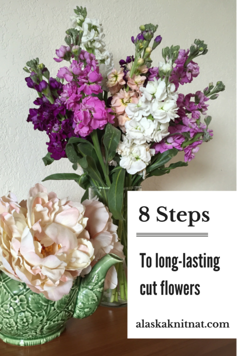 8 Simple Steps to Long-lasting Grocery Store Flowers | from Alaska Knit Nat