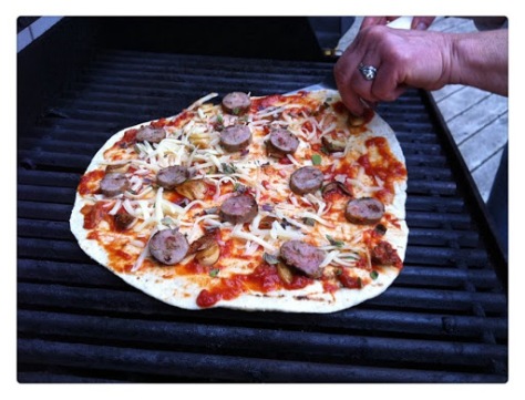 Pizza on the grill | A simple recipe from Alaskaknitnat.com