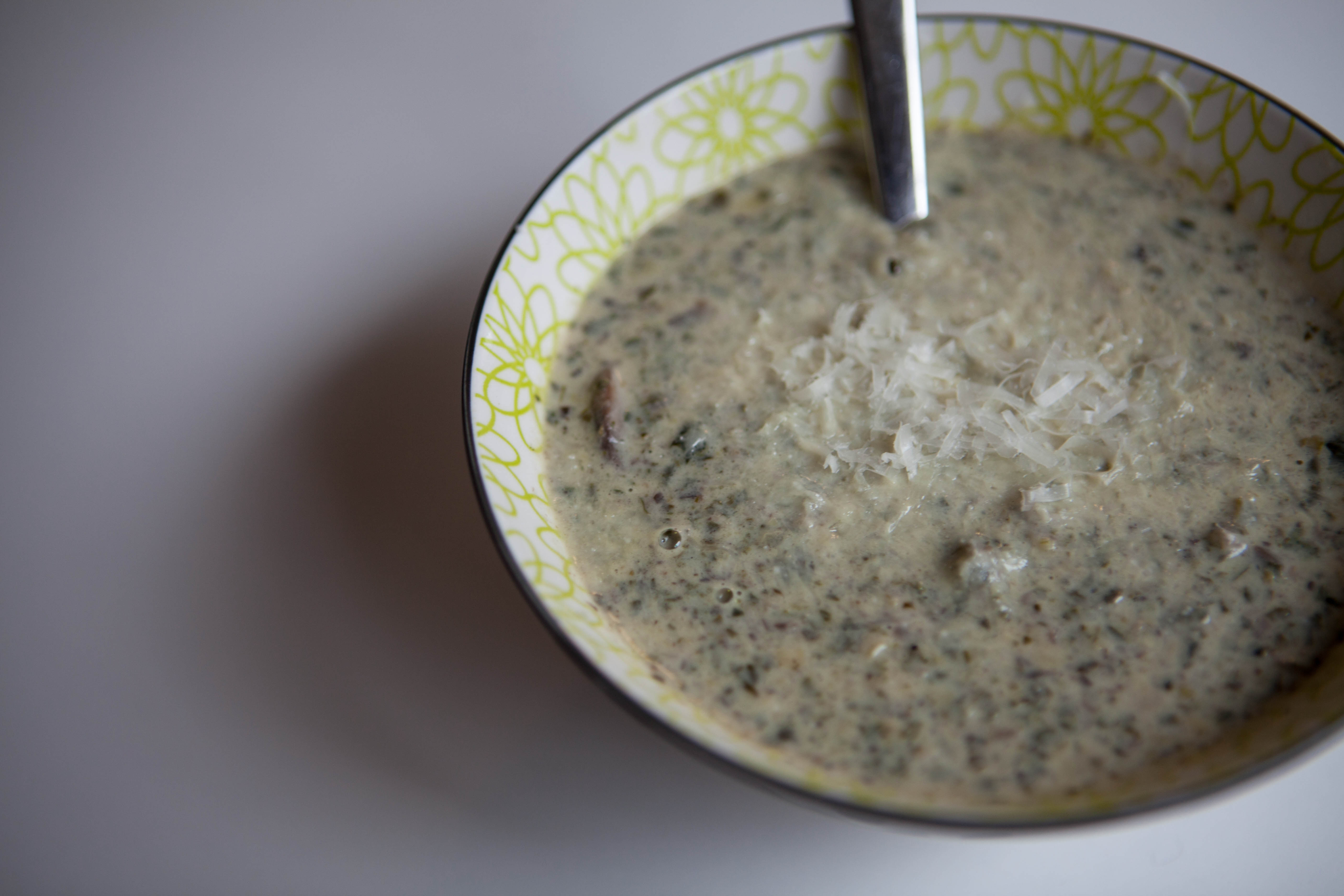 Spinach Artichoke Dip Soup | A delicious recipe from Alaskaknitnat.com adapted from "The Keto Reset Instant Pot Cookbook" by Mark Sisson